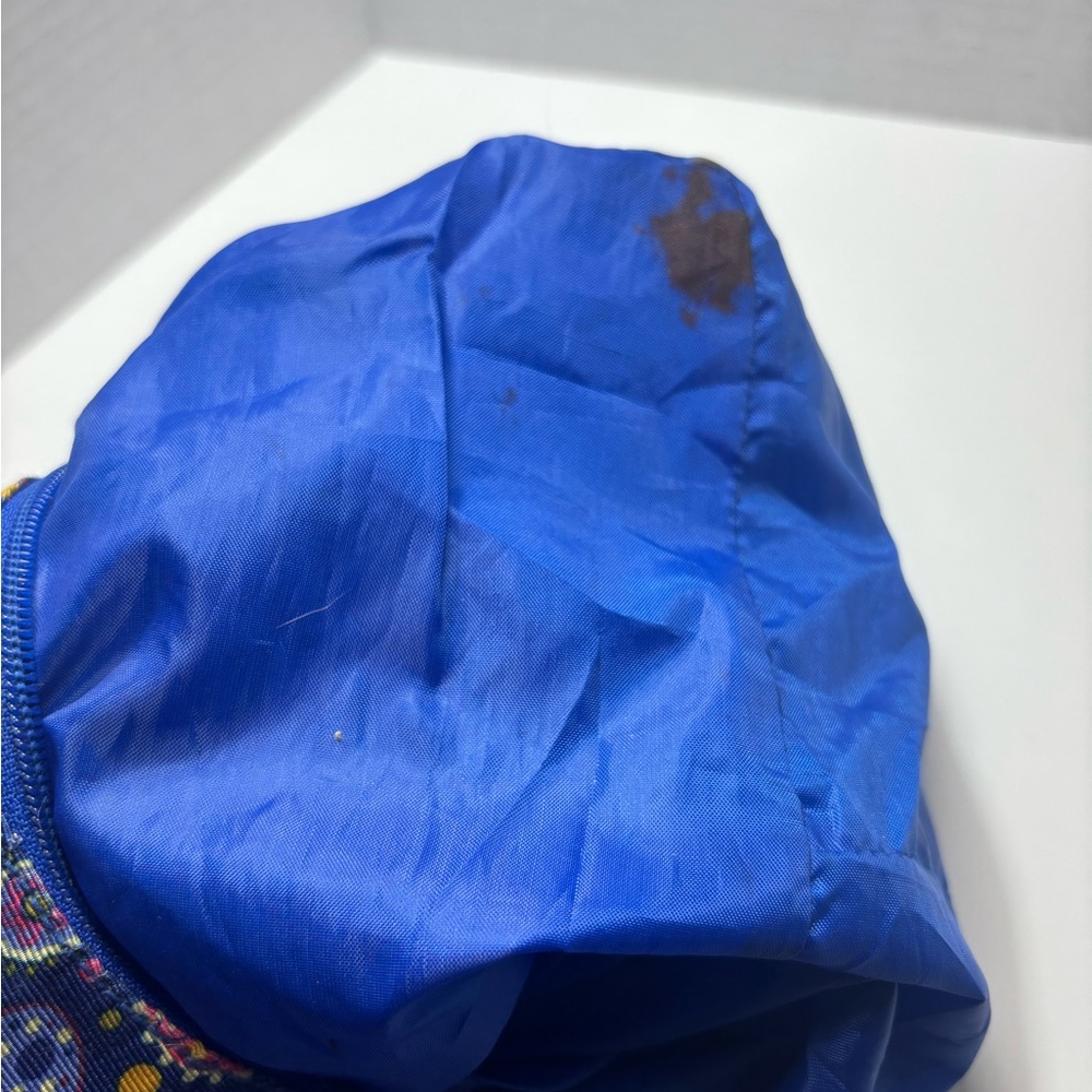 Vintage Tommy Hilfiger Blue Paisley HT logo Tote Bag Nylon‎ Changeable Shape - Picture 11 of 13